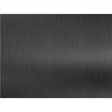 Feuilles d'acier inoxydable noires