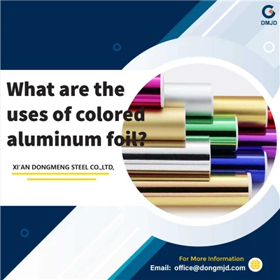 Quelles sont les utilisations du papier d'aluminium coloré?
